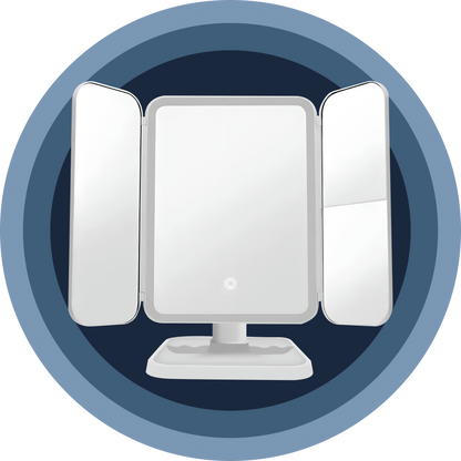 VeloGleam Lighted Makeup Mirror